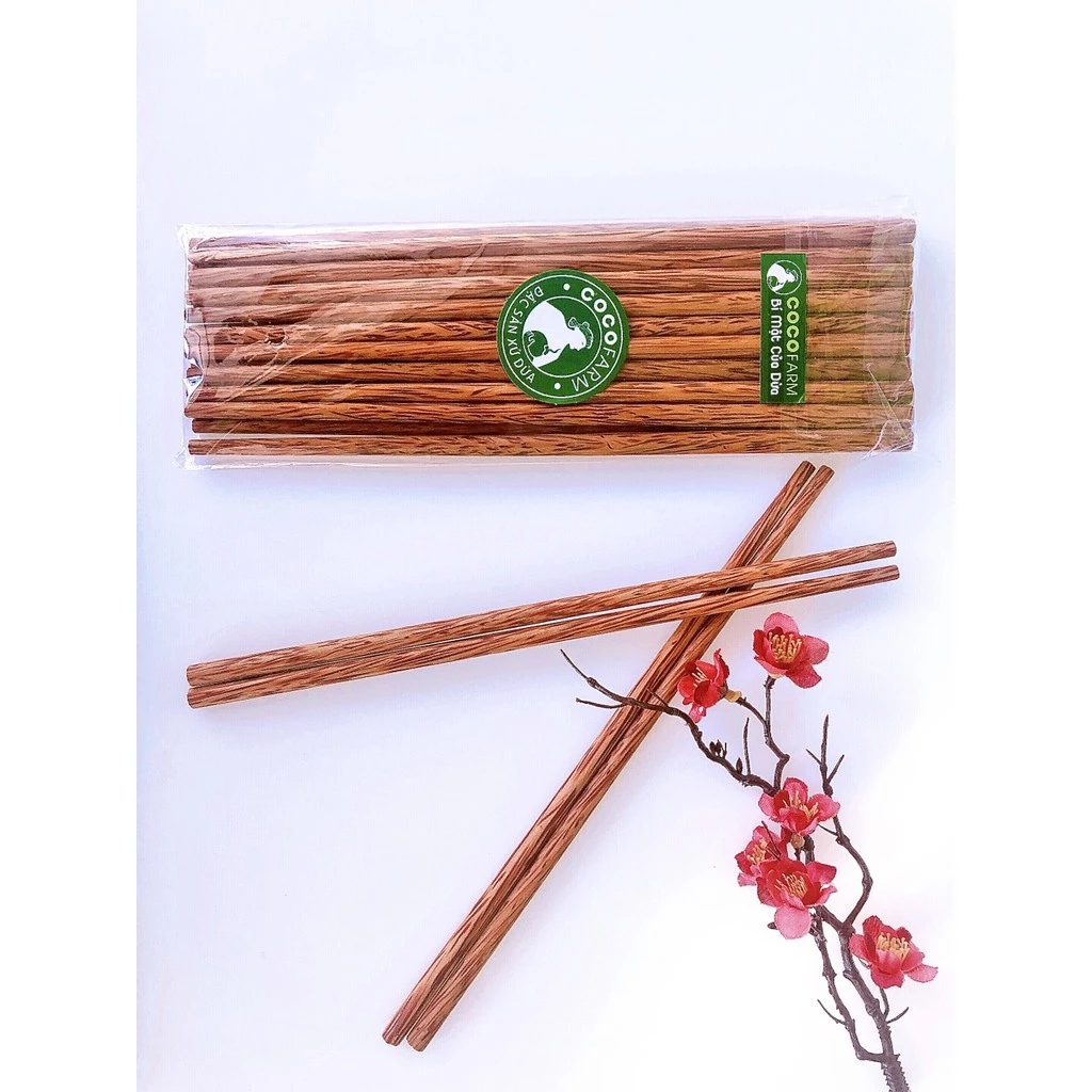 Bộ 10 đôi đũa gỗ dừa Cocofarm