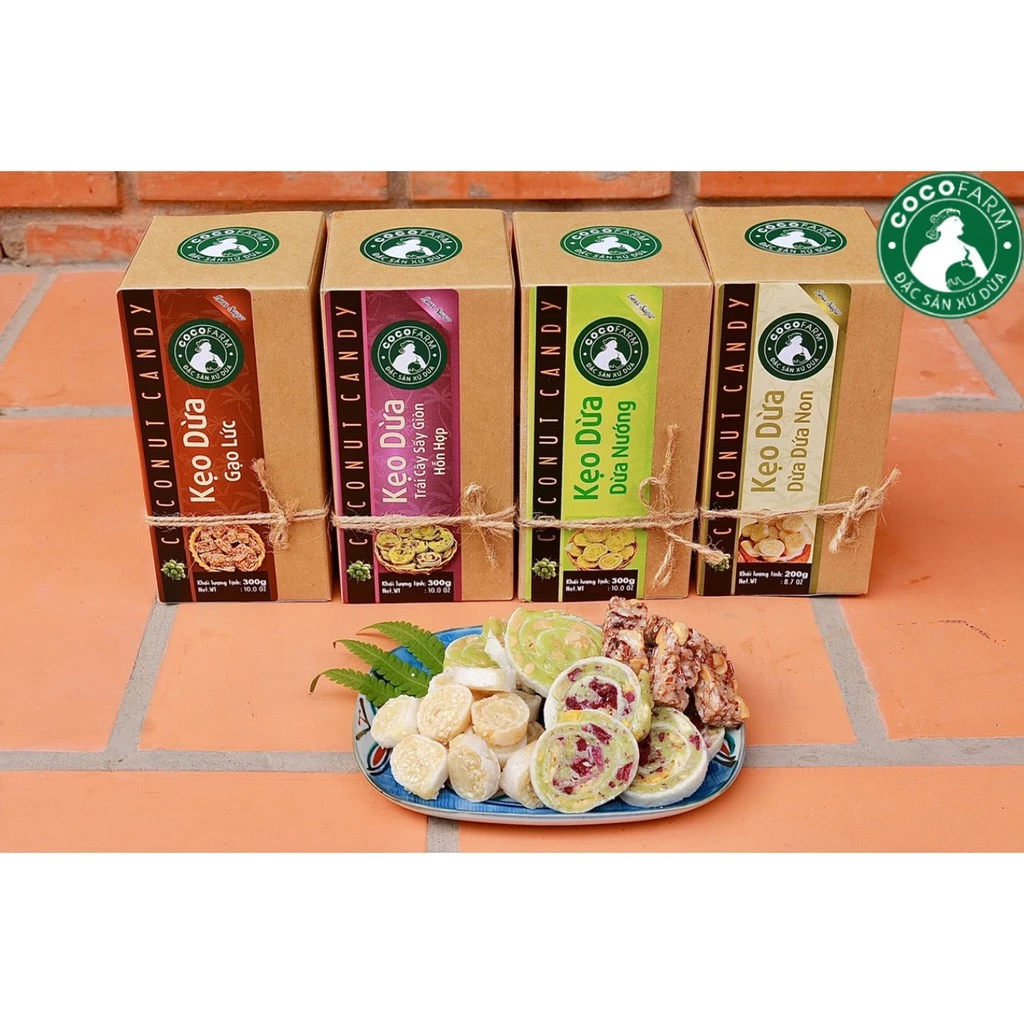 COMBO 4 hộp kẹo dừa cuộn bánh tráng 300g - Ảnh 4