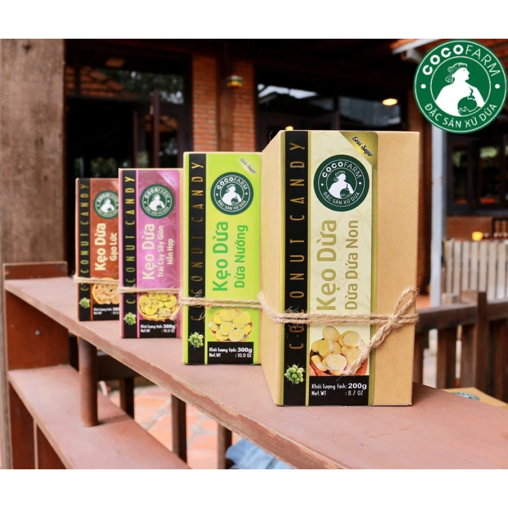 COMBO 4 hộp kẹo dừa cuộn bánh tráng 300g - Ảnh 3