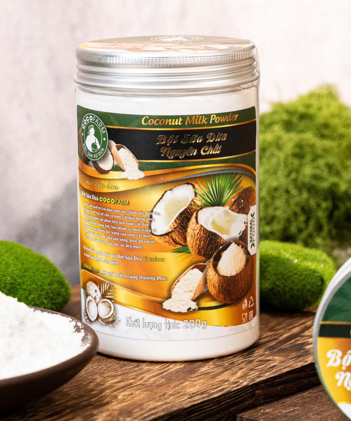 Bột Sữa Dừa Cocofarm 200g