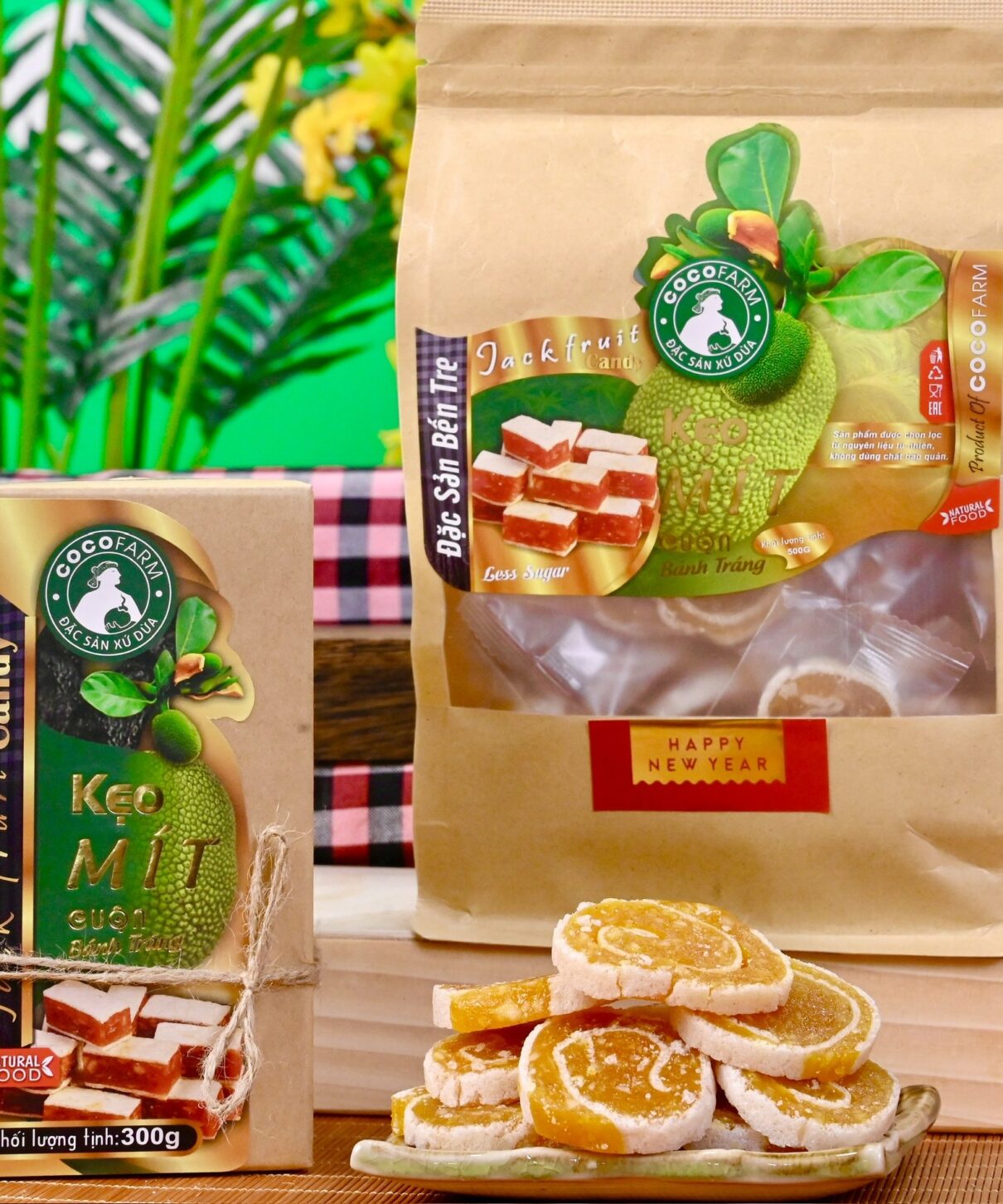 Kẹo Mít tươi cuộn bánh tráng Cocofarm