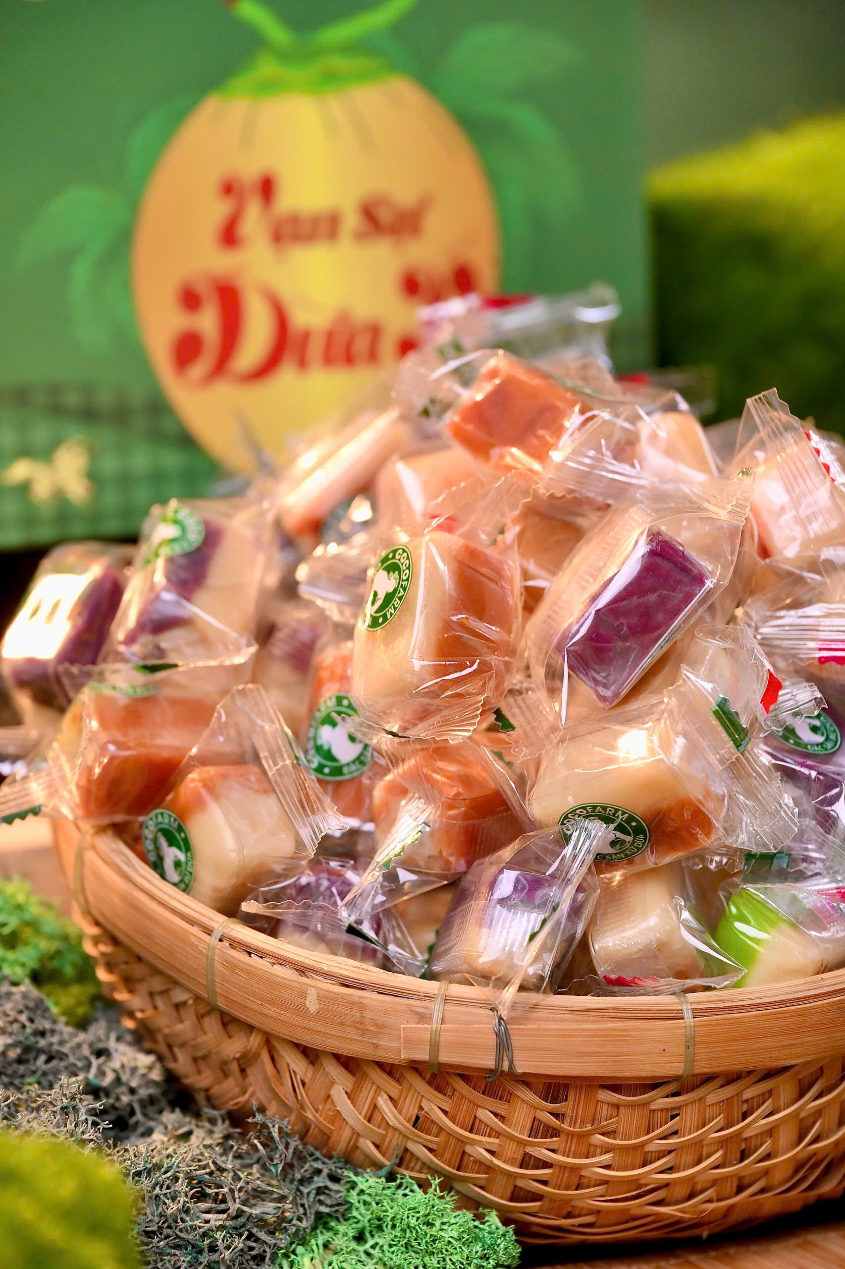 Hộp Kẹo Dừa Không Đường ngũ vị Hộp 1Kg - Ảnh 5