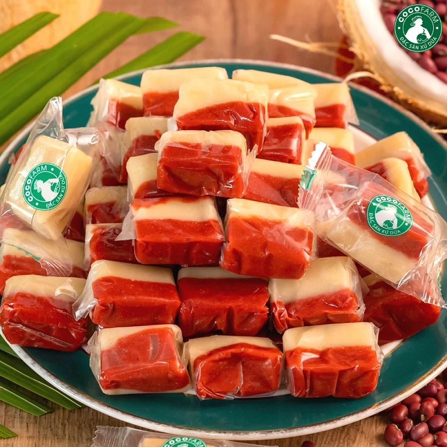 Hộp Kẹo Dừa Không Đường ngũ vị Hộp 1Kg - Ảnh 12