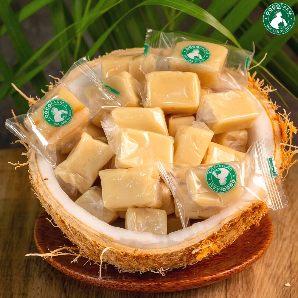 Kẹo dừa Không Đường Cocofarm - Sugar-free coconut candy