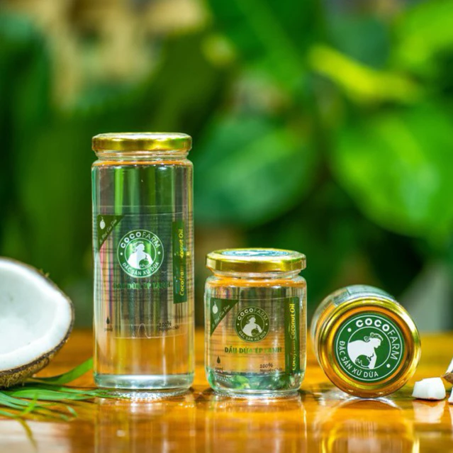 Dầu Dừa Nguyên Chất Ép Lạnh Cocofarm