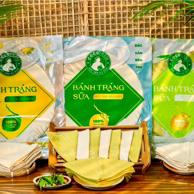 COMBO 3 Bánh tráng sữa Cocofarm 3vị