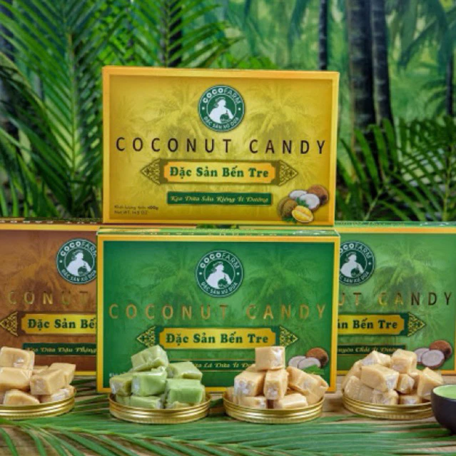 COMBO 4 hộp kẹo dừa truyền thống với 4 vị