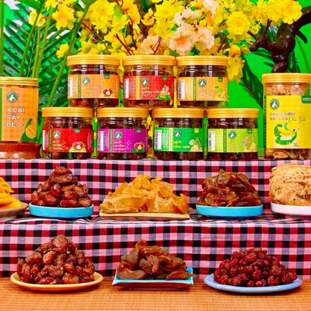 COMBO 9 Hộp Mứt Trái Cây miệt vườn miền Tây sông nước Cocofarm