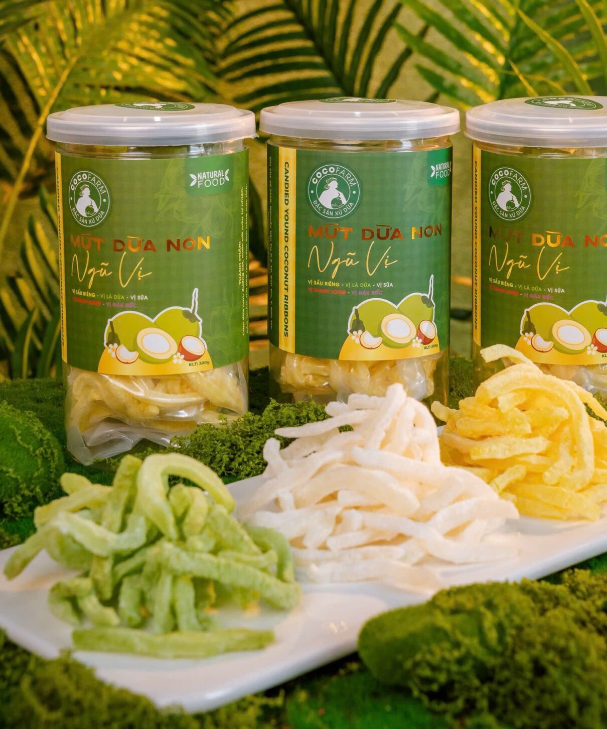 Mứt dừa ngon ngũ vị 300g